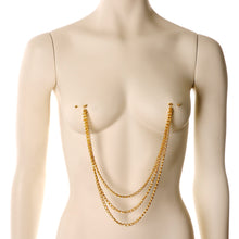 将图片加载到图库查看器,5/8 Handcrafted Electro Plated Triple Threat Dangle Nipple Chain