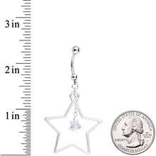 将图片加载到图库查看器,Handmade Starlight Dangle Belly Ring Created with Crystals