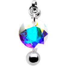 将图片加载到图库查看器,Aurora Drop Top Mount Belly Ring Created with Crystals