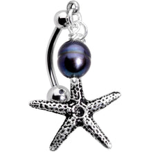 将图片加载到图库查看器,Handcrafted Seaside Starfish Dangle Belly Ring