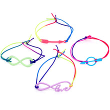 将图片加载到图库查看器,Handcrafted Multi Color Infinity Arrow Love Stretchy Bracelet 4 Pack Set