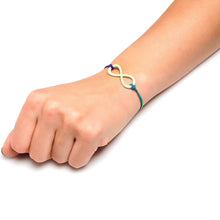 将图片加载到图库查看器,Handcrafted Multi Color Infinity Arrow Love Stretchy Bracelet 4 Pack Set