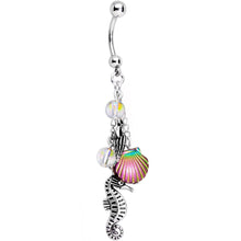 将图片加载到图库查看器,Handmade Ocean Joy Dangle Belly Ring Created with Crystals