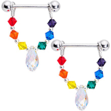 将图片加载到图库查看器,Handmade Gay Pride Nipple Shield Set Created with Crystals