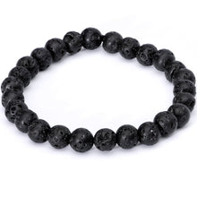 将图片加载到图库查看器,Handmade Lava Stone Lapis Lazuli Virgo Zodiac Bracelet Set of 2