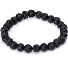 Load image into Gallery viewer, Handmade Lava Stone Opalite Libra Zodiac Bracelet Set of 2
