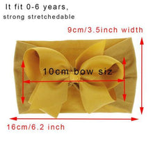Load image into Gallery viewer, Brand Toddler Baby Girl Baby Big Bow Hairband Headband Stretch Turban Head Wrap Baby Girls