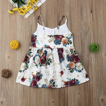 Load image into Gallery viewer, Luxury Handmade Summer Toddler Baby Girls Dress Flower Sleeveless V Neck Party Dress For Girls In Elegant Summer Design