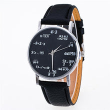 将图片加载到图库查看器,Ladies Watch Fashion Math Function Pattern Leather Band Alloy Analog Quartz Vogue Watches Wrist Watches For Women Ladies and Girls