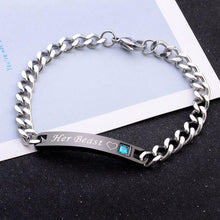 Load image into Gallery viewer, Women Silver Color Rose Gold Bracelet for Female Crystal Heart Charm Bracelet For Women Bridal Wedding Fine Luxury Jewelry Gift