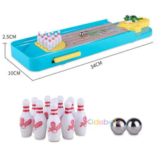 Load image into Gallery viewer, Mini Desktop Bowling Game Toy Funny Indoor Parent-Child Interactive Table Sports Game Toy Bowling Educational Gift For Kids