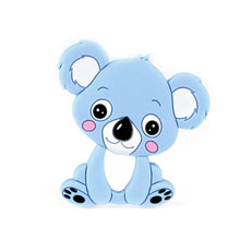 Load image into Gallery viewer, Baby Silicone Teethers BPA Free Teething Toy Animal Dog Koala Owl Elephant Baby Ring Teether Silicone Beads For Kids and Baby