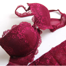 Load image into Gallery viewer, New Women's underwear Set Lace Sexy Push-up Bra And Panty Sets Bow Comfortable Brassiere Young Bra Adjustable Deep V Lingerie