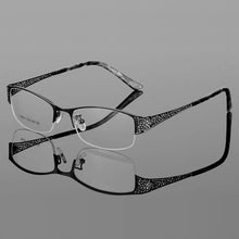 Load image into Gallery viewer, Reven Jate Half Rimless Eyeglasses Frame Optical Prescription Semi-Rim Glasses Spectacle Frame For Women's Eyewear Female