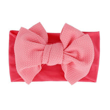 将图片加载到图库查看器,Baby Accessories Infant Baby Girl Cute Bow Headband Newborn Solid Headwear Headdress Nylon Elastic Hair Band Bow For Girls