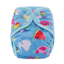 Load image into Gallery viewer, Newborn Pocket Diaper Cloth Diapers Bamboo Charcoal Inner Waterproof PUL Outer Double Gussets Nappies for Baby