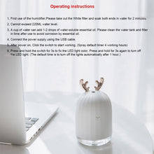 Load image into Gallery viewer, High Quality 220ML Ultrasonic Air Humidifier Aroma Essential Oil Diffuser For Home Car USB Fogger Mist Maker With LED Night Lamp