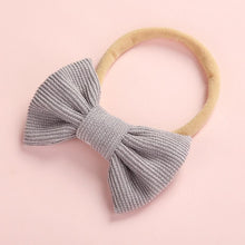 Load image into Gallery viewer, Baby Headband Bow Headbands For Girl Corduroy Head Band Thin Nylon Hairband Newborn Kids Hair Accessories Bow For Kids