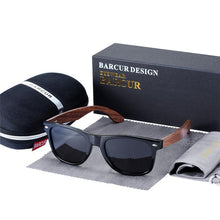 将图片加载到图库查看器,High Quality Bamboo Handmade Walnut Sunglasses For Men and Women with Anti-Reflect Mirror Sunglasses With UV400 Protection