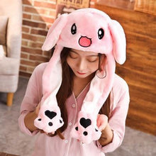 Load image into Gallery viewer, Modern Elegant Winter Interesting Girls Animals Ear Moving Jumping Hats Children and Adults Women Warm Rabbit Winter Caps In Modern Design