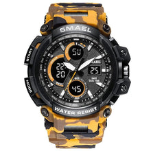 Load image into Gallery viewer, Red Modern Sport Waterproof 50M Men Watches With LED Digital Display In Military Armi Relogio Masculino Style
