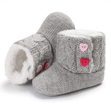 将图片加载到图库查看器,Trend NEW Modern Fashion Anti Slip Modern Soft Sole Knitted Elegant Baby Boots Perfect For Baby Girls For Autmn and Winter Season