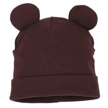 Load image into Gallery viewer, Modern Baby Hat Cute Ear Cotton Girls Cap Scarf Infant Hats Finger love Kids Boys Knitted Cap Winter hat I love mama/pap Cap