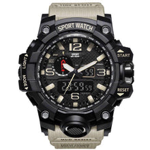 将图片加载到图库查看器,Popular Men Military Army Mens Watch With Led Digital Display Analog Automatic Watch for Men and Woman Sport watch