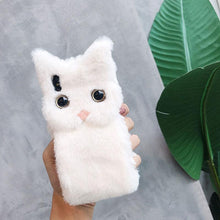 Load image into Gallery viewer, 3D Cartoon Doll Protective Case Cute Girls Women Furry Plush Case For Iphone 13 12 11 Pro Xs Max X Xr Se Cases 3d Cartoon Cat Furry Fluffy Warm Case For Iphone 6 6s 7 8 Plus 12prophone Case