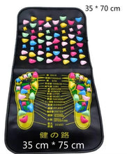 将图片加载到图库查看器,Reflexology Walk Stone Road Foot Massage Mat Acupressure Relax Massage Pad Foot Spa Leg Pain Relief Healthcare Walk Massager Mat