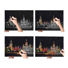 Load image into Gallery viewer, Kids Scratch Paintings Magic Seascape Art Drawings Paper Table Kids Educational Toys Child Birthday Gifts For Boys or Girls
