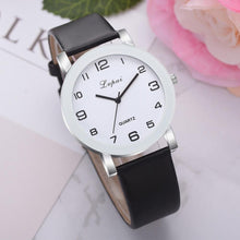 将图片加载到图库查看器,Woman's Watch Fashion Simple White Quartz Wristwatches Sport Leather Band Casual Ladies Watches For Women and Girls