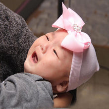Load image into Gallery viewer, Cute Newest Newborn Baby Girl Comfy Bowknot Cap Elegant Beanie Design Fashionable Babies Hat