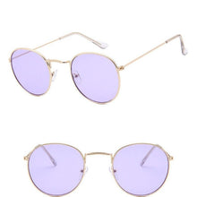 Load image into Gallery viewer, Leon Elegant Unisex Woman and Man Classic Round Sunglasses Designer Glasses Lady Round Luxury Retro Sunglasses With Vintage Mirror Oculos De Sol Gafas