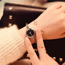 Load image into Gallery viewer, Small Gold Bangle Bracelet Luxury Watches Stainless Steel Retro Ladies Quartz Wristwatches Fashion Casual Women Dress Watch For Women and Girls