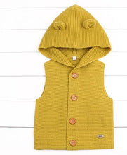 Load image into Gallery viewer, Winter Hooded Knitted Long Sleeve Sweaters For Newborn Babies