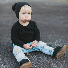 将图片加载到图库查看器,Modern Luxury Baby Street Dance Hip Hop Hat for Boys Girls Knitted Cap Inelegant Modern Kids Style