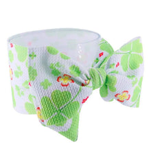 Load image into Gallery viewer, Handmade Bow Flowers Baby Headbands Printed Bowknot Elastic Baby Turban Newborn Hair Accessories For Baby Girls