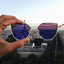 Load image into Gallery viewer, Luxury Vintage Modern Cat Eye Metal High Quality Frame With Miror Sunglasses For Women and Lady sunglasses With UV400 Protection