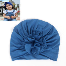 Load image into Gallery viewer, New Fashion Elegant Flower Baby Hat Newborn Elastic Baby Turban Hats for Girls In Modern Design