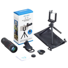 Load image into Gallery viewer, APEXEL 18X Telescope Zoom Mobile Phone Lens Telephoto Macro Camera Lenses Universal Selfie Tripod With Clip For All Smartphone
