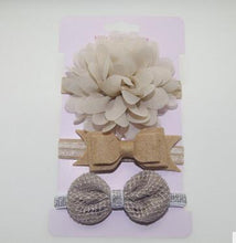 Load image into Gallery viewer, Handmade Vintage Retro Baby Elastic flower Headband Bowknot Hairband Toddler Infants For Baby