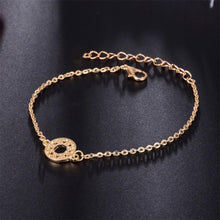 Load image into Gallery viewer, Fashion Bohemia Leaf Round Knot Cuff Bangle Gold Chain Charm Bracelet for Women Simple Geometric Bracelets Luxury Jewelry
