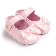 将图片加载到图库查看器,Red Princess Baby Girl Shoes Newborns Butterfly-knot PU Leather Shoes Infants Crib Soft Fashion Footwear Shoes