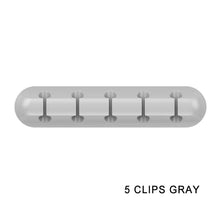 将图片加载到图库查看器,Cable Holder Silicone Cable Organizer Flexible USB Management Clips Holder For Mouse Keyboard Earphone Headset