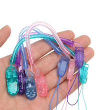 将图片加载到图库查看器,Toddler Pacifier Soother Nipple Clip Chain Holder Strap Baby Chew Toy for Baby Pacifier