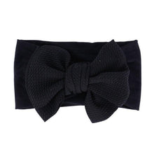 将图片加载到图库查看器,Baby Accessories Infant Baby Girl Cute Bow Headband Newborn Solid Headwear Headdress Nylon Elastic Hair Band Bow For Girls