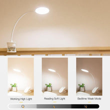 将图片加载到图库查看器,STEVVEX Clip Wireless Table Lamp For Study With 3 Modes Touch Rechargeable LED Reading Desk Lamp USB Table Light Flexo Lamps Table Reading Lamp with Clip for Desk and Bed
