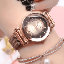 Load image into Gallery viewer, Women Watch Gradient Dial Milan Strap Luxury Fashion Ladies Watch Women Dress Watches Party Decoration Gifts For Women and Girls