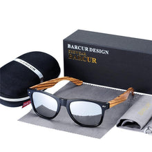 将图片加载到图库查看器,Luxury Handmade Polarized Handmade Bamboo Wood Universal Sunglasses In Zebra Wood Style Vintage Wooden Frame Male Driving Sun Glasses Shades Gafas With Box and UV400Protection